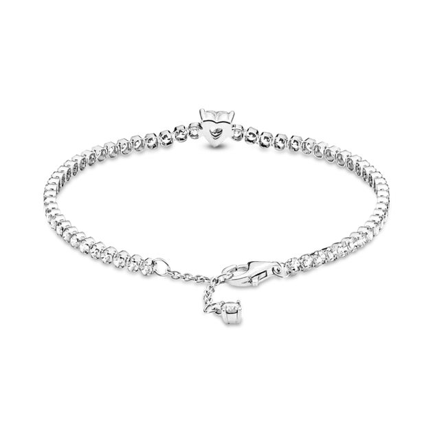 Браслет Pandora "Блестящее паве" (Silver-White) - изображение 3