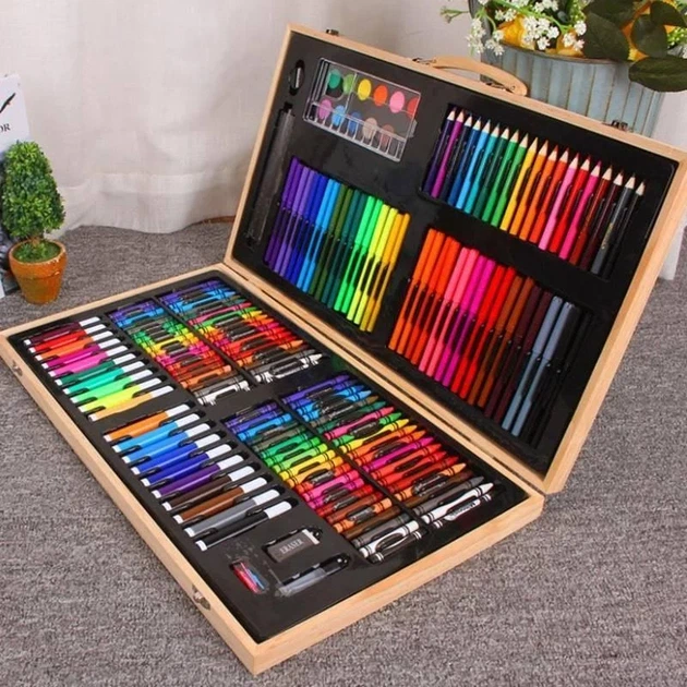 Художественный набор для рисования Digital Art Set Wood, 220 предметов - Фото 2 Художественный набор для рисования Digital Art Set Wood, 220 предметов - изображение 2