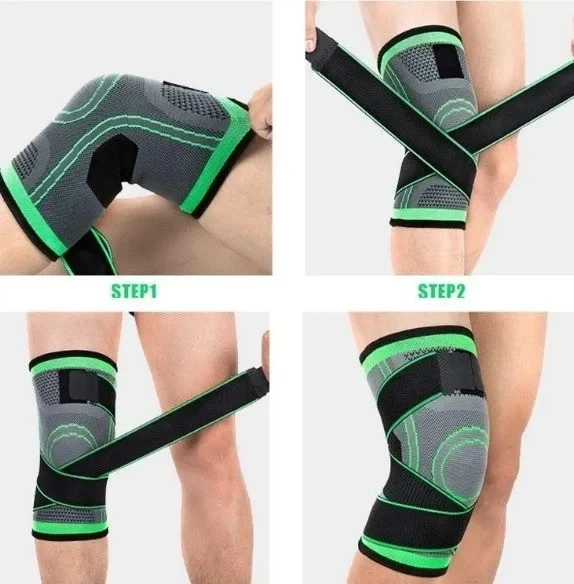 Наколенник эластичный бандаж колена KNEE SUPPORT фиксатор сустава - изображение 3