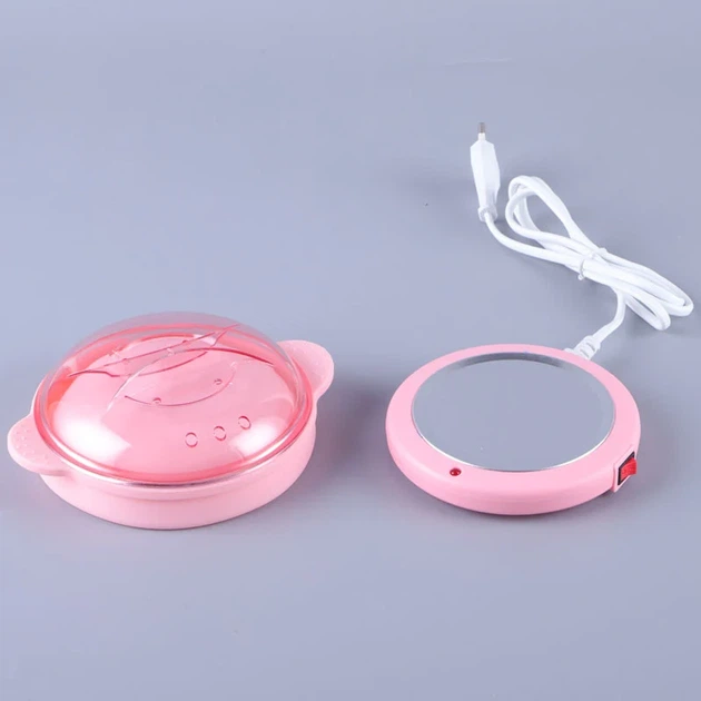 Силіконовий воскоплав SEONTV Silicone Wax Boiling, 400 мл, рожевий - Фото 4 Силіконовий воскоплав SEONTV Silicone Wax Boiling, 400 мл, рожевий - зображення 4
