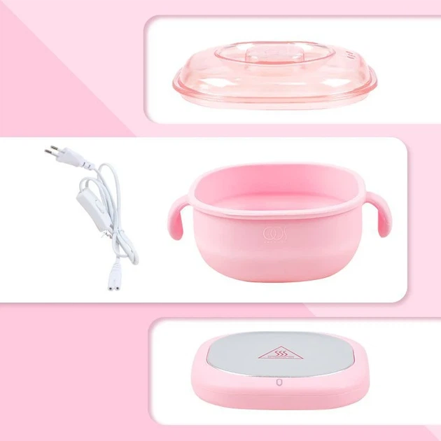 Силіконовий воскоплав SEONTV Silicone Wax Boiling, 400 мл, рожевий - Фото 5 Силіконовий воскоплав SEONTV Silicone Wax Boiling, 400 мл, рожевий - зображення 5