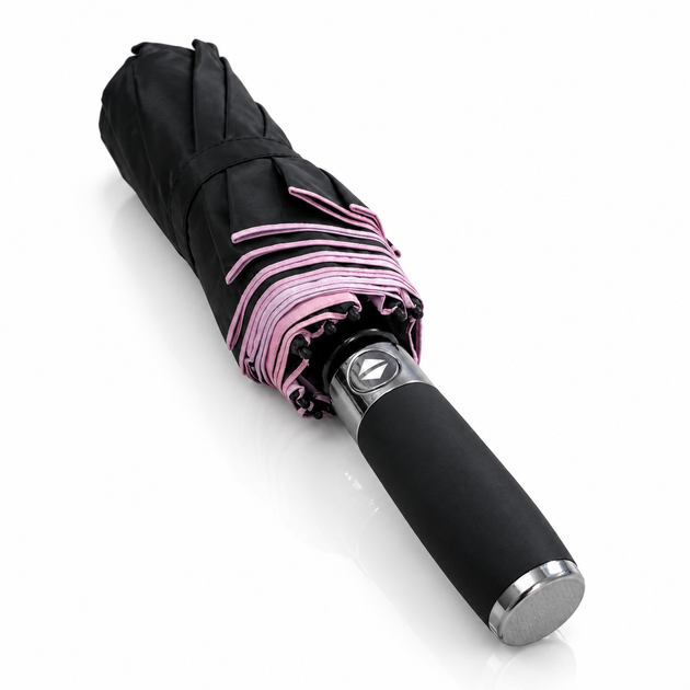 Женский зонт автомат Три Слона N7567 Pink Peony черный 10 спиц Антиветер - изображение 13