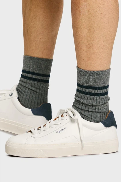 Чоловічі білі шкіряні снікерcи YOGI ORIGINAL 23 Pepe Jeans 44 PMS30930 - изображение 6