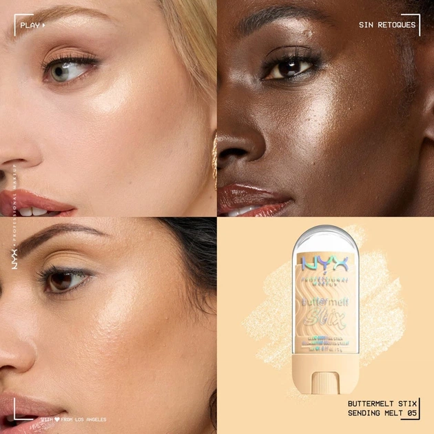 Хайлайтер-стик NYX Professional Makeup Buttermelt Stix Glow Boosting 05 Sending Melt 5 г (800897275839) - изображение 2