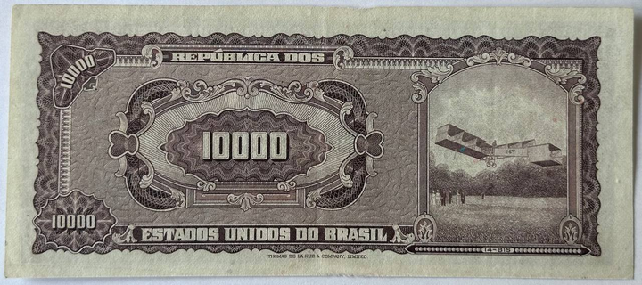 10 Крузейро ново Cruzeiro Novo 1966 рік Банкнота Бразилія Південна Америка P-190 - изображение 2