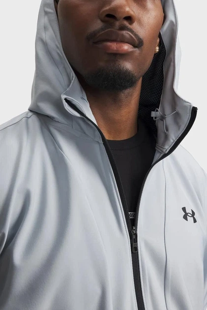 Спортивнаі вітрівка чоловіча Under Armour Unstoppable Woven Jacket MD Синій 6014621-034 - Фото 2 Спортивнаі вітрівка чоловіча Under Armour Unstoppable Woven Jacket MD Синій 6014621-034 - зображення 2
