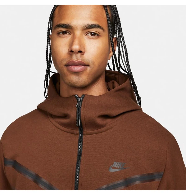 Кофта мужская Nike Tch Flc Hoodie Fz Wr 2XL Коричневый CU4489-259 - Фото 3 Кофта мужская Nike Tch Flc Hoodie Fz Wr 2XL Коричневый CU4489-259 - изображение 3