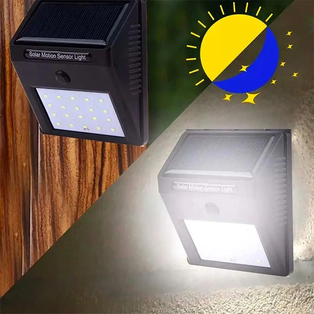 Уличный светильник на солнечной батарее 2 шт LED фасадный фонарь 4 Вт автономный садовый прожектор с аккумулятором 1200 мА·ч для дома двора сада - изображение 6