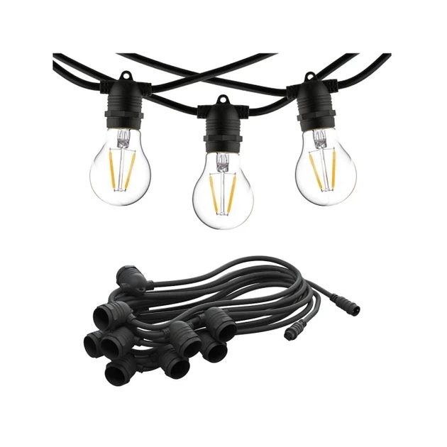 Ретро-гирлянда светодиодная 5 м 10 LED 220В влагозащитная - Фото 4 Ретро-гирлянда светодиодная 5 м 10 LED 220В влагозащитная - изображение 4