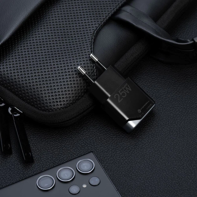 Зарядное устройство Forcell F-Energy Ultra Slim GaN III USB C PD QC4.0 3A 25W Black (5903396397790) - изображение 5