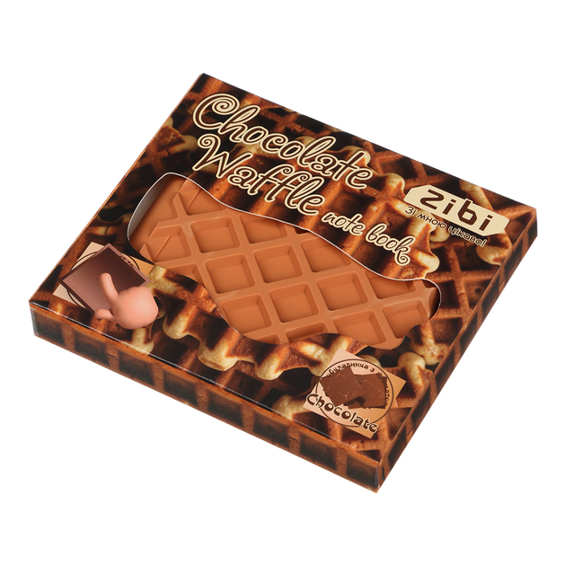 Блокнот CHOCOLATE WAFFLE 90х90мм 80л. нелінований обкладинка Soft touch KIDS Line ZB.12470-40 - зображення 2