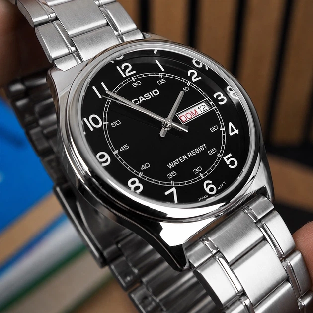 Мужские часы Casio MTP-V006D-1B2 Серебристые ( AT1141-0478 ) - Фото 3 Мужские часы Casio MTP-V006D-1B2 Серебристые ( AT1141-0478 ) - изображение 3