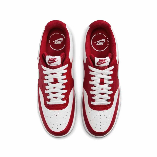 Кросівки чоловічі Nike Court Vision Low 43 Червоно-білий HM9862-600 - зображення 5