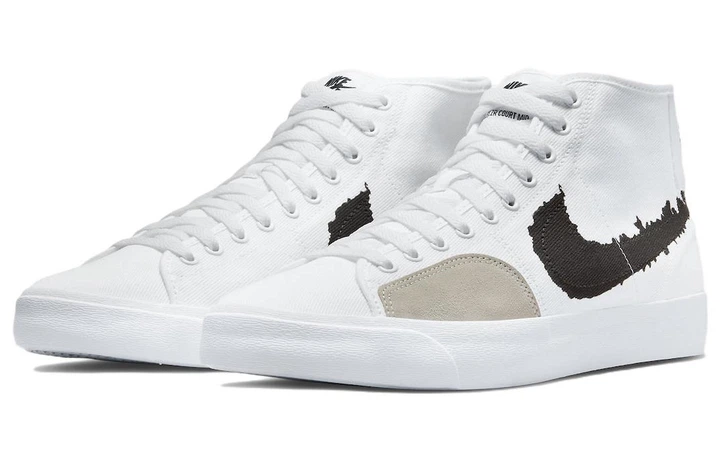 Кеды мужские Nike Blazer Court Mid Premium Sb 'White Black' 48.5 Белый DM8553-100 - Фото 1 Кеды мужские Nike Blazer Court Mid Premium Sb 'White Black' 48.5 Белый DM8553-100 - изображение 1