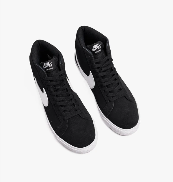 Кроссовки унисекс Nike Sb Zoom Blazer Mid 38.5 Черно-белый 864349-002 - изображение 4