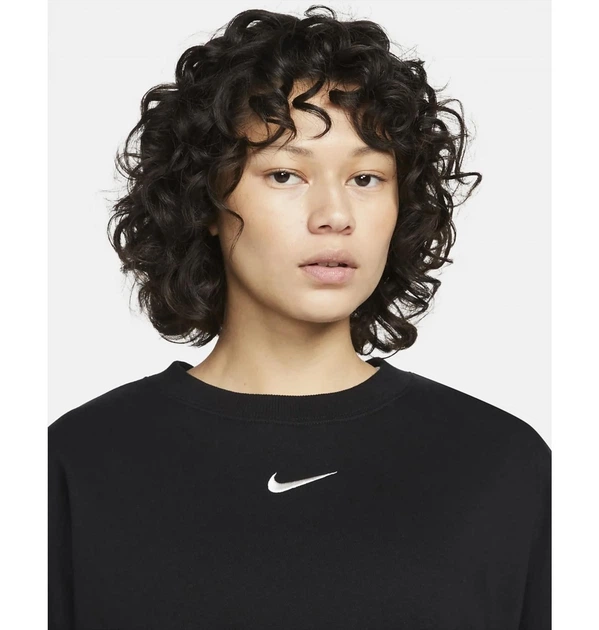 Світшот жіночий Nike Sportswear Phoenix Fleece Black S Чорний DQ5761-010 - Фото 4 Світшот жіночий Nike Sportswear Phoenix Fleece Black S Чорний DQ5761-010 - зображення 4
