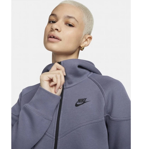 Толстовка жіноча Nike Nsw Tch Flc Wr Fz S Фіолетова FB8338-003 - зображення 5