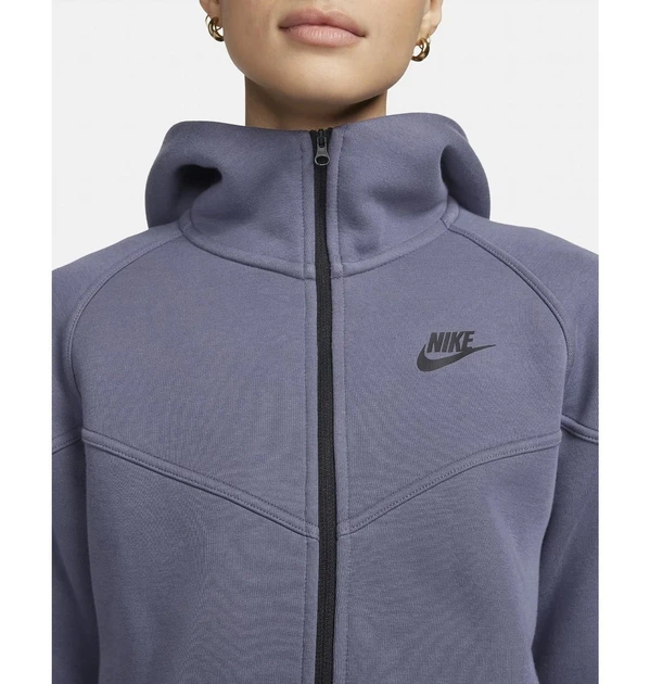 Толстовка жіноча Nike Nsw Tch Flc Wr Fz S Фіолетова FB8338-003 - зображення 7