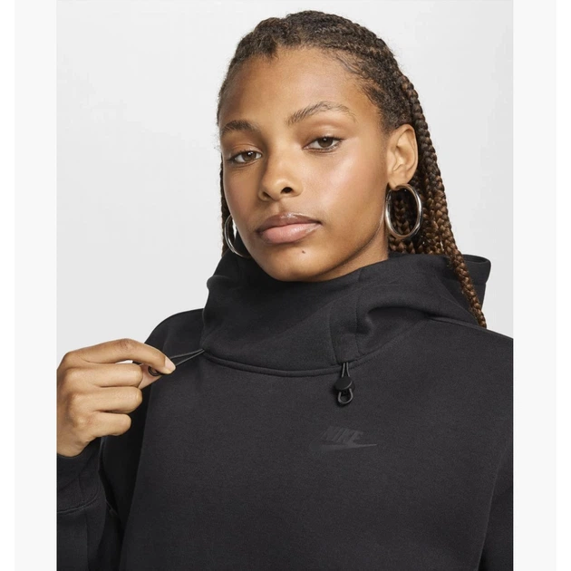 Худи женское Nike W Nsw Tch Flc Os Hdy FV6322-010 M Черное - Фото 4 Худи женское Nike W Nsw Tch Flc Os Hdy FV6322-010 M Черное - изображение 4