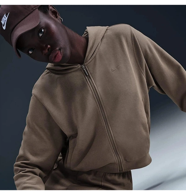 Толстовка жіноча Nike Nsw Chll Ft Fz Hdy Brown XS Коричнева FN2415-233 - зображення 4
