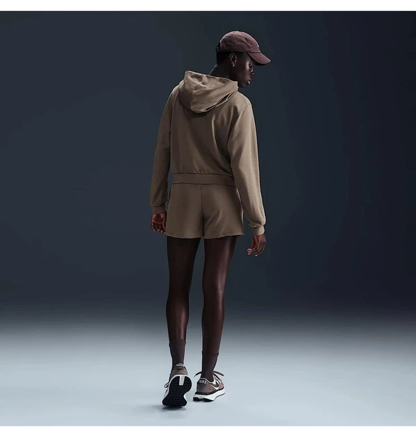Толстовка жіноча Nike Nsw Chll Ft Fz Hdy Brown XS Коричнева FN2415-233 - зображення 2