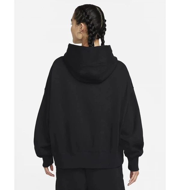 Худи женское Nike Sportswear Phoenix Fleece Over-Oversized Pullover Hoodie DQ5858-010 XXS Черное - Фото 4 Худи женское Nike Sportswear Phoenix Fleece Over-Oversized Pullover Hoodie DQ5858-010 XXS Черное - изображение 4