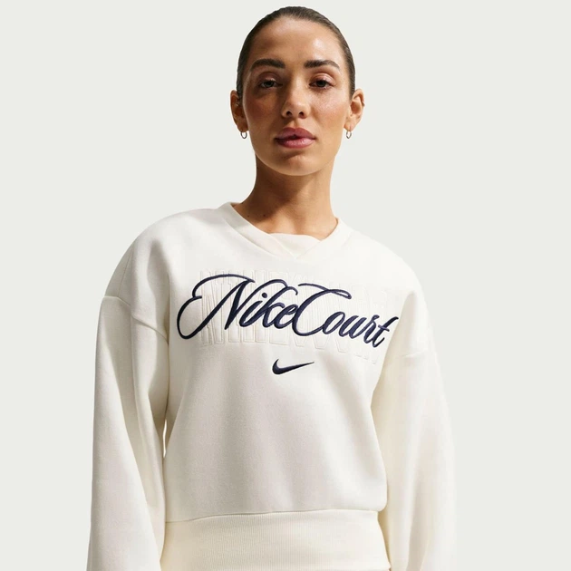 Свитшот женский Nike Nkct Crt Cltn Flc Crew White S Белый IB0757-133 - изображение 3