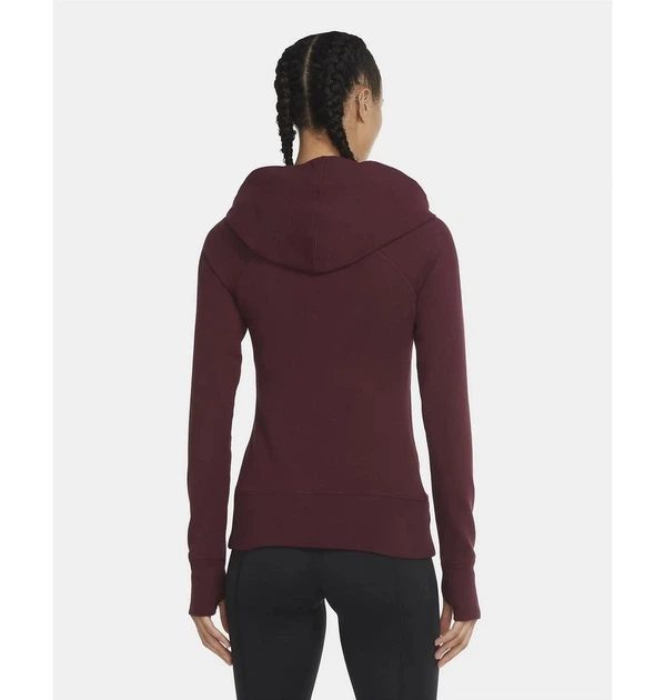 Спортивная кофта женская Nike Yoga Bordo XS Бордова CU5321-681 - Фото 3 Спортивная кофта женская Nike Yoga Bordo XS Бордова CU5321-681 - изображение 3