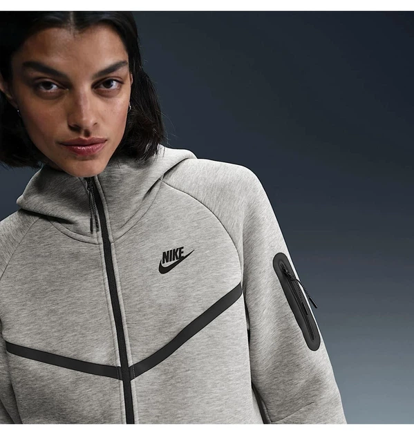 Толстовка женская Nike Sportswear Windrunner Tech Fleece Grey XS Серая HV6747-063 - изображение 5