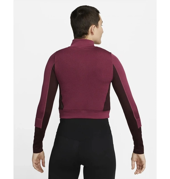 Спортивна кофта жіноча Nike 1/4 Therma-Fit Adv City Ready Bordo S Бордовая DV9807-653 - зображення 3