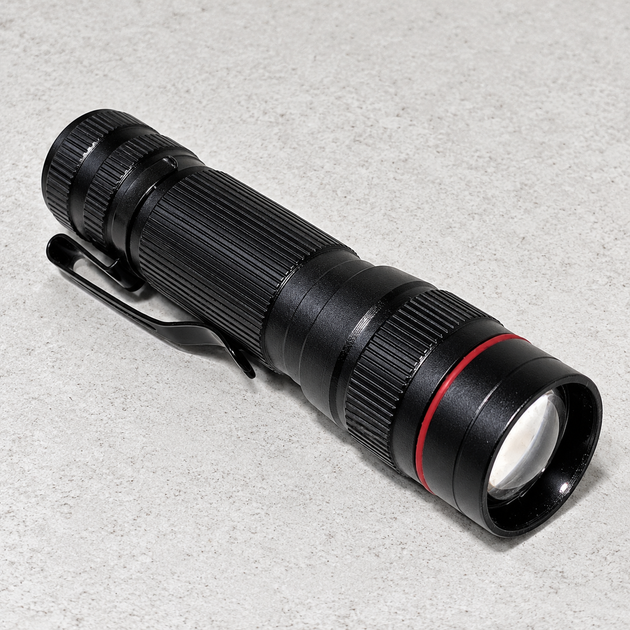 Фонарик ручной B-PLUS-WJ аккумуляторный карманный 300 лм, XPE LED, Zoom, до 100 м, 3 режима - Фото 2 Фонарик ручной B-PLUS-WJ аккумуляторный карманный 300 лм, XPE LED, Zoom, до 100 м, 3 режима - изображение 2