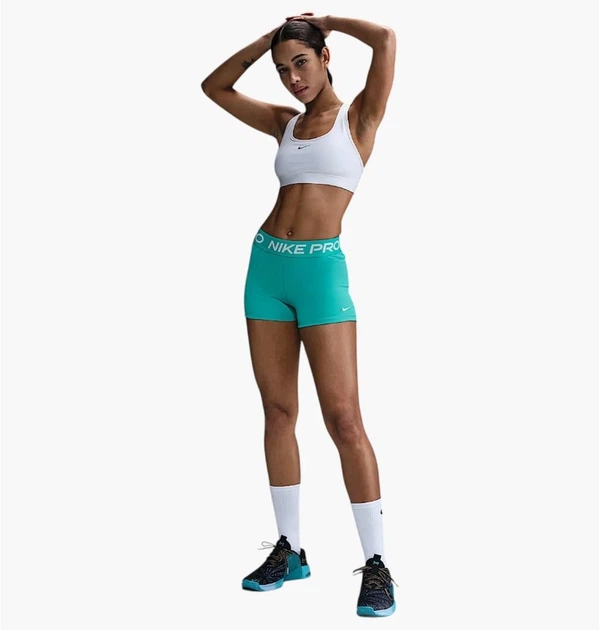 Шорти жіночі Nike Pro Womens Boy Cut Short Turquoise L Бірюзовий CZ9857-345 - зображення 3