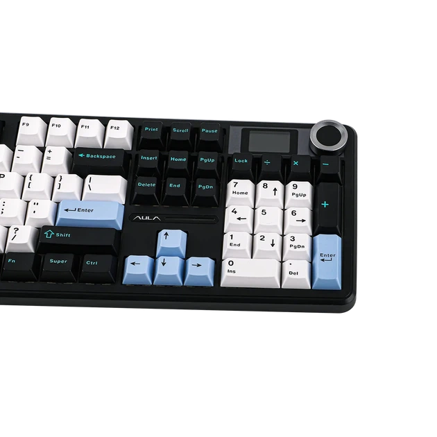 Механічна клавіатура EPOMAKER X AULA F108 PRO, Full Size 104 клавіші, Tri-Mode, LCD 1.14", Hot-Swap, RGB, 8000 мА·год - Фото 7 Механічна клавіатура EPOMAKER X AULA F108 PRO, Full Size 104 клавіші, Tri-Mode, LCD 1.14", Hot-Swap, RGB, 8000 мА·год - зображення 7