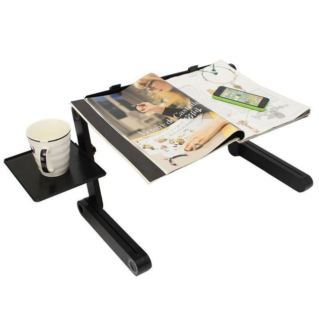 Столик-подставка для ноутбука Laptop Table T8 с активным охлаждением, стол-трансформер с 2 кулерами и регулировкой наклона - изображение 4