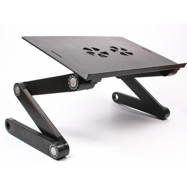 Столик-подставка для ноутбука Laptop Table T8 с активным охлаждением, стол-трансформер с 2 кулерами и регулировкой наклона - изображение 6