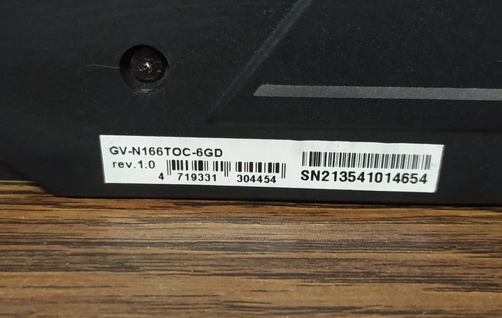 Видеокарта Gigabyte GeForce GTX 1660 Ti OC 6GB GDDR6 192-bit Б/У для игрового ПК - изображение 5