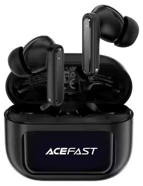 Безпровідна гарнітура Acefast W6 ANC AI ENC Black - изображение 2