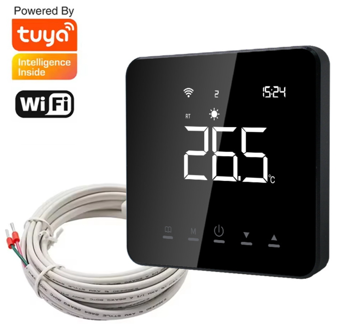 WiFi тепла підлога 4HEAT MatKit WSB-3,0 м2 | Нагрівальний мат під плитку + розумний регулятор - зображення 2