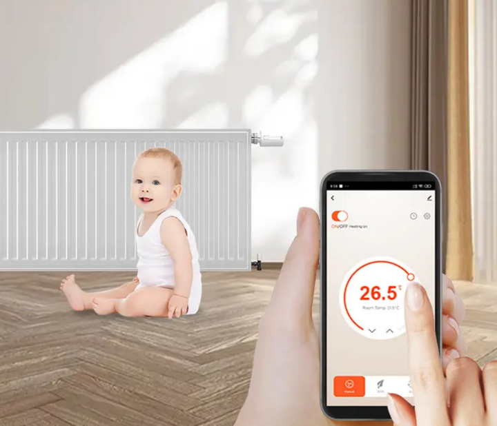 WiFi термоголовка для радиатора 1DAL | Умный регулятор TR01 + ZigBee хаб (TR01.WG128A) - изображение 4