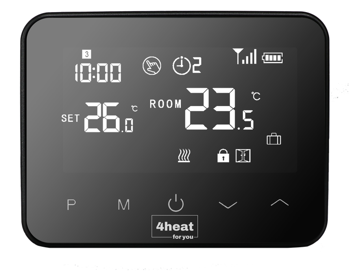 Бездротове Wi-Fi керування опаленням на 3 зони 4HEAT | HR-03RF + EGW01 + WT-20 (3 шт.) + Привод ATR (4 шт.) - Фото 2 Бездротове Wi-Fi керування опаленням на 3 зони 4HEAT | HR-03RF + EGW01 + WT-20 (3 шт.) + Привод ATR (4 шт.) - зображення 2