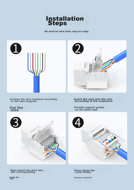 Патч-панель SK-LINK настінна 10 портів Cat 6 UTP у зборі - Фото 5 Патч-панель SK-LINK настінна 10 портів Cat 6 UTP у зборі - зображення 5