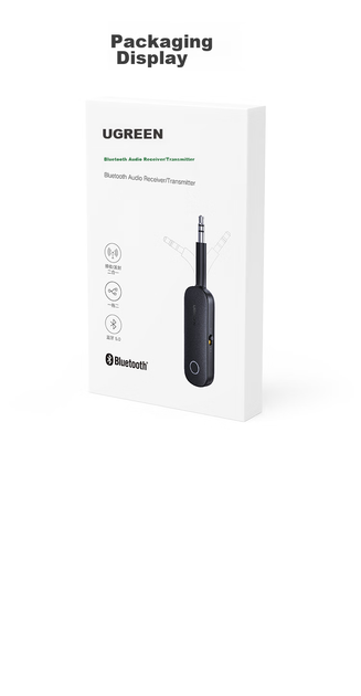 Ресивер-аудіоадаптер UGREEN CM403 Bluetooth 5.0 синій - Фото 8 Ресивер-аудіоадаптер UGREEN CM403 Bluetooth 5.0 синій - зображення 8