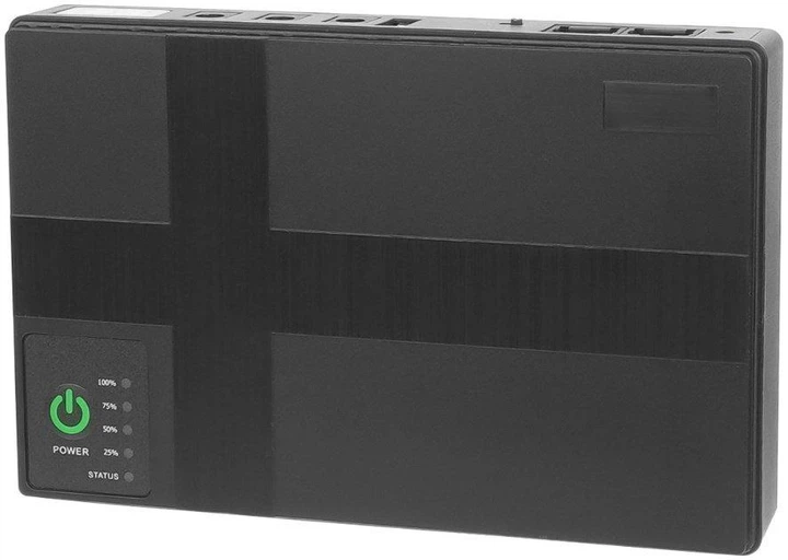 Джерело безперебійного живлення для роутера DC1018P 10400mAh 18W (12V/9V/5V/POE) Чорний - Фото 1 Джерело безперебійного живлення для роутера DC1018P 10400mAh 18W (12V/9V/5V/POE) Чорний - изображение 1