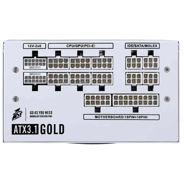 Блок живлення 1stPlayer HA-1200BA4 1200W White (NGDP-GLD-1200-WH-EU) - зображення 5