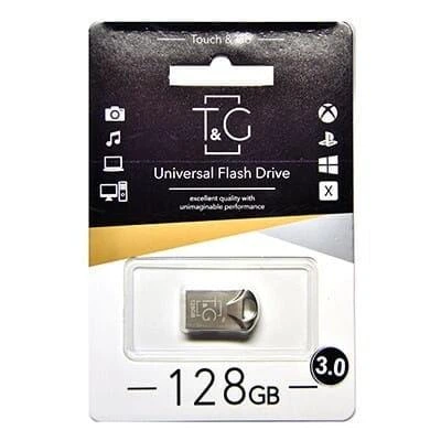 USB-накопитель флешка на 3.0 128Gb T&G 106 Metal series USB 3.0 Silver - изображение 2