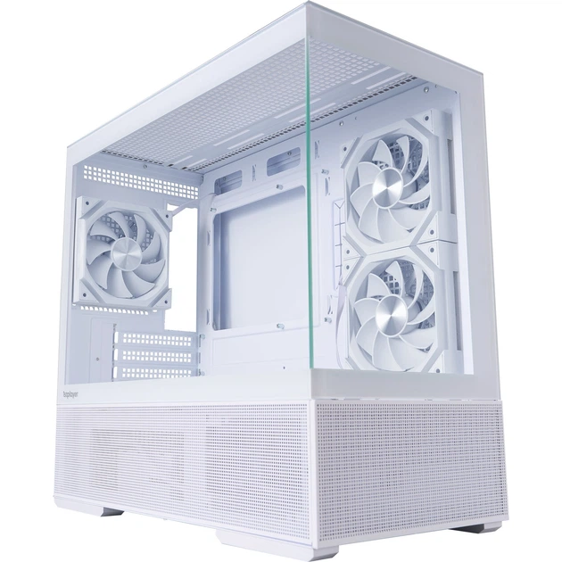 Корпус для ПК 1stPlayer CV6-WH-2FAR-W-2FH7R-W-1FH7-W Midi-Tower без БП MicroATX/Mini-ITX ARGB White - изображение 2