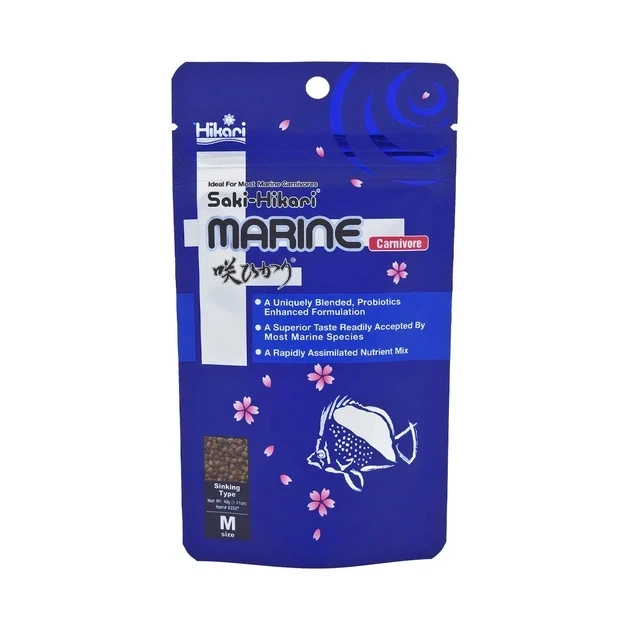 Корм Saki-Hikari Marine Carnivore 40 g для хищных и всеядных морских рыб - Фото 1 Корм Saki-Hikari Marine Carnivore 40 g для хищных и всеядных морских рыб - изображение 1