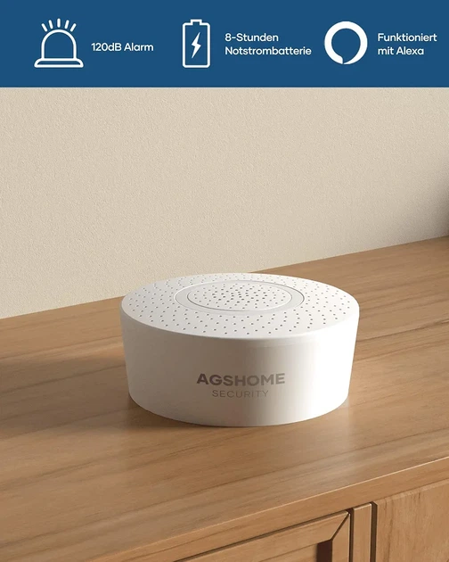 Сигнализация AGSHOME 15 в 1 WiFi 120 дБ, датчики дверей и окон, движения, Smart Life, Alexa, Google Assistant - Фото 9 Сигнализация AGSHOME 15 в 1 WiFi 120 дБ, датчики дверей и окон, движения, Smart Life, Alexa, Google Assistant - изображение 9
