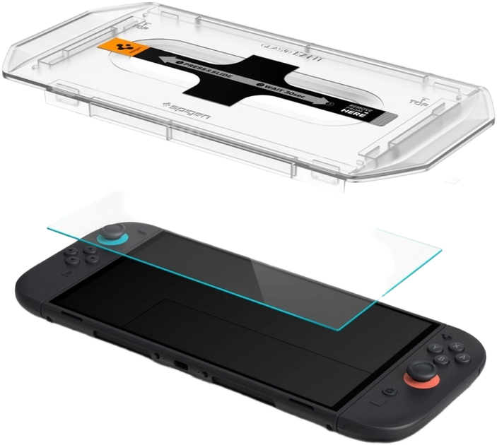 Szkło hartowane Spigen Glas.TR EZ FIT do Nintendo Switch 2 2szt. Transparent (8800283312881) - obraz 2