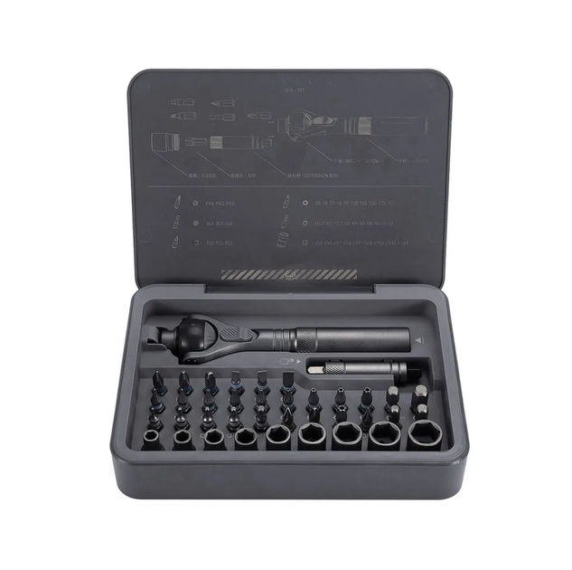 Викрутка з комплектом біт Xiaomi Duke RS2 ratchet screwdriver set gray (RS2) - зображення 2